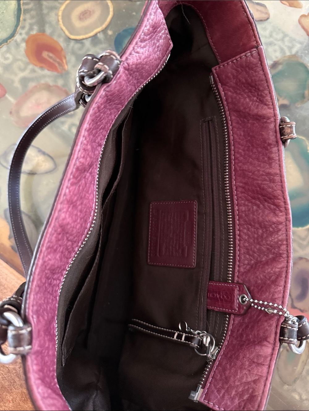 Pebbled Leather Coach Chelsea Bag, vintage - Picture 7 of 8